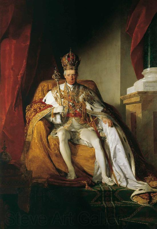 Friedrich von Amerling Emperor Franz II Norge oil painting art